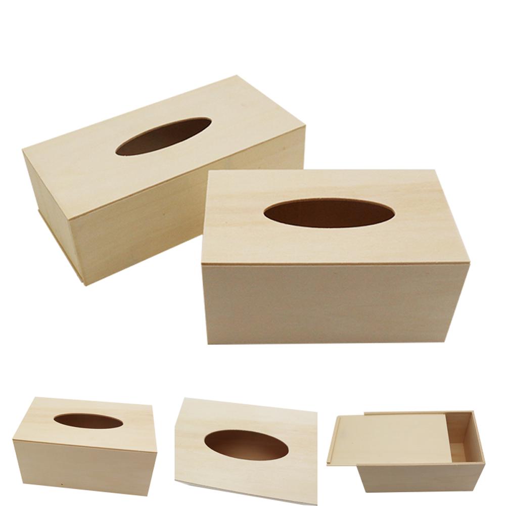 Solid Wood White Blank Dustproof Accessory Durable Rectangle Home