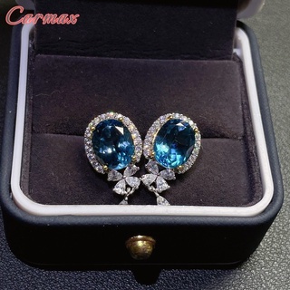 Butterfly Sapphire Earrings Elegant Blue Diamond Earrings #7