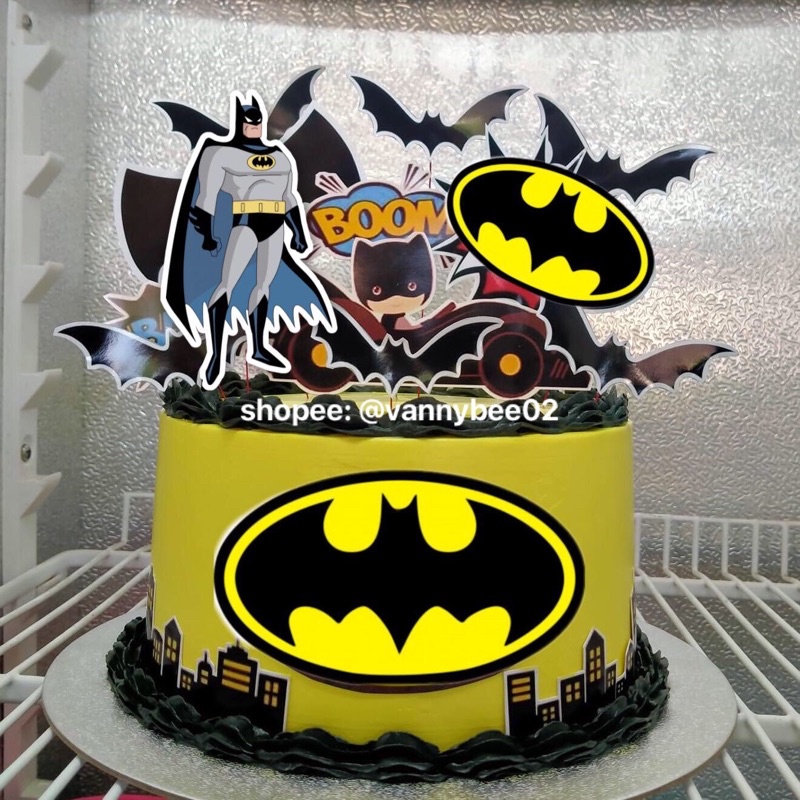 Batman Cake Topper Batman Theme | Shopee Philippines