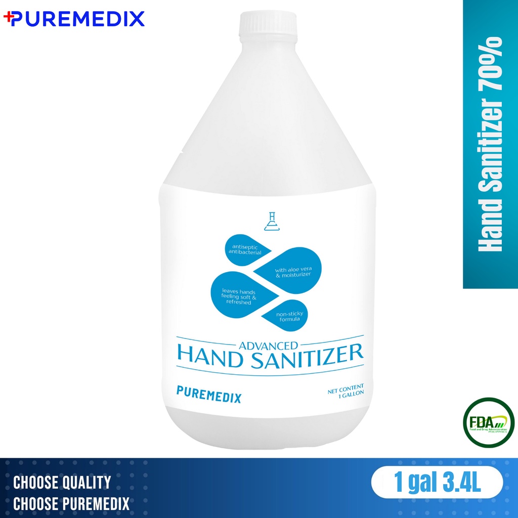 Puremedix Hand Sanitizer 3.4L Shopee Philippines