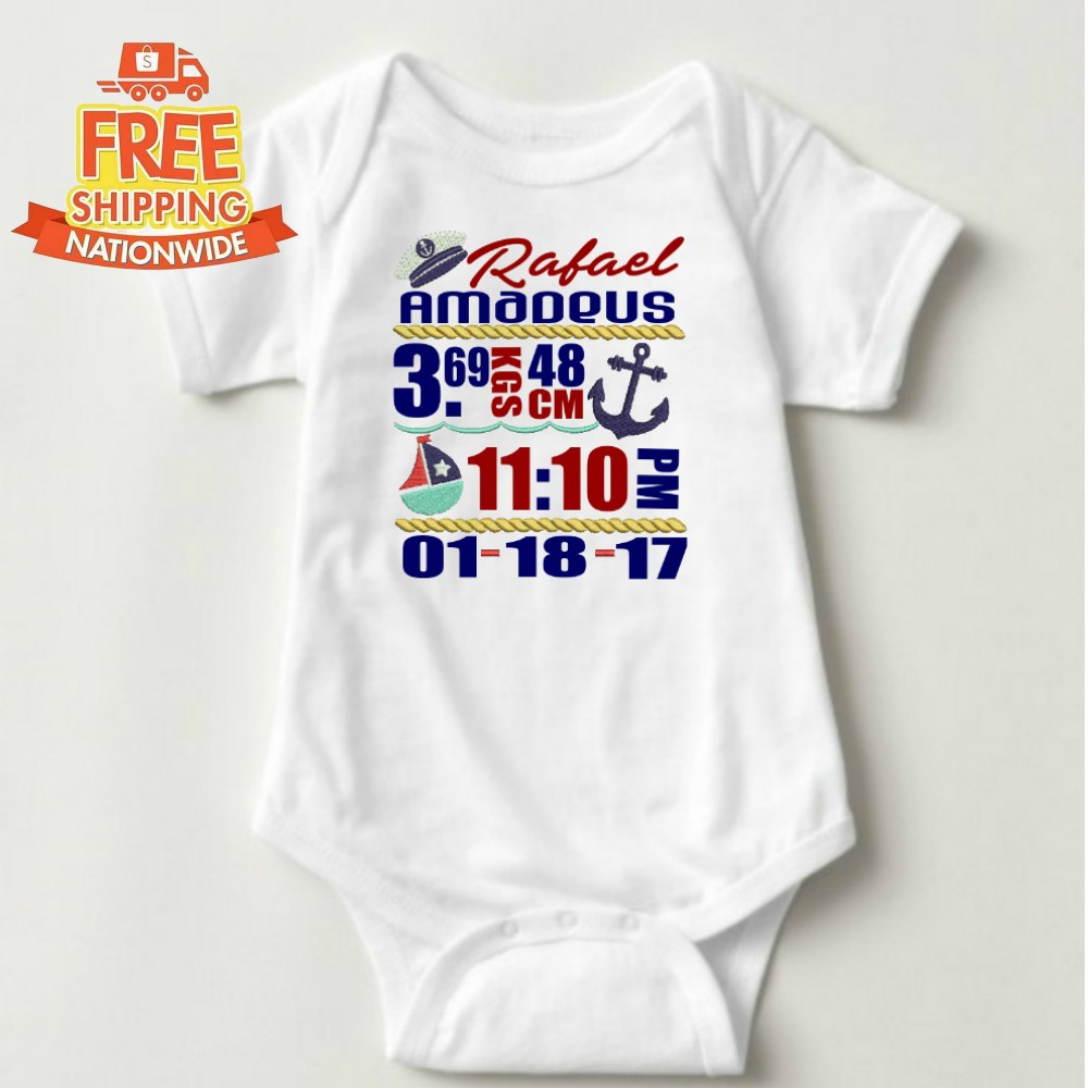 Custom Birth Announcement Onesies Shopee Philippines