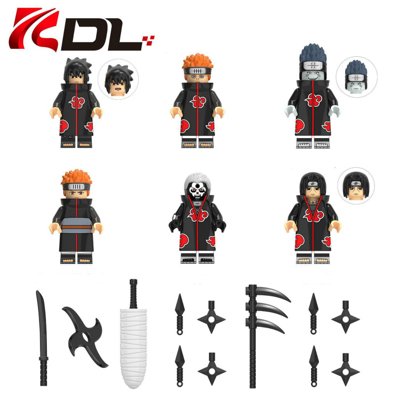 Toys Hobbies Building Toys Minifigures Smilesbysmaha Com Uchiha Sasuke Akatsuki Sharingan Naruto Mini Action Figure Toy Lego Moc