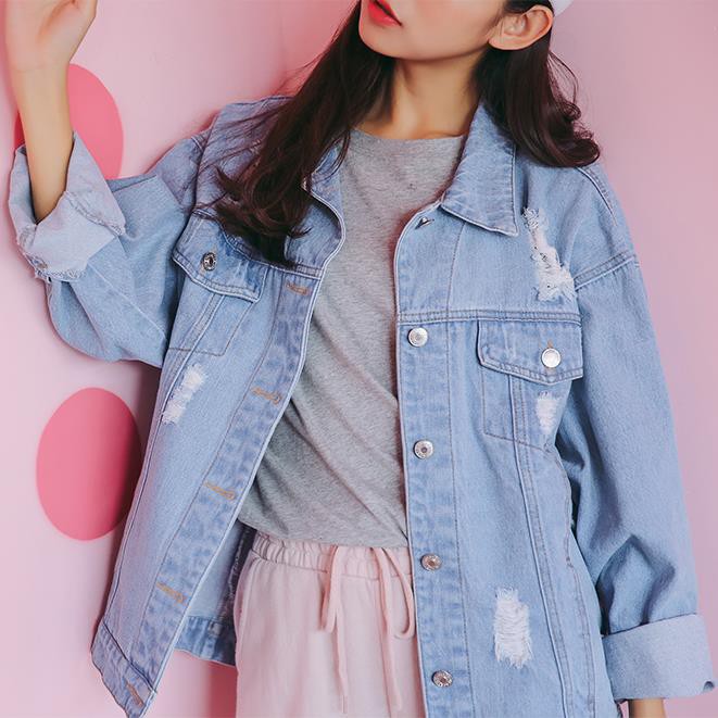 red denim jacket new look