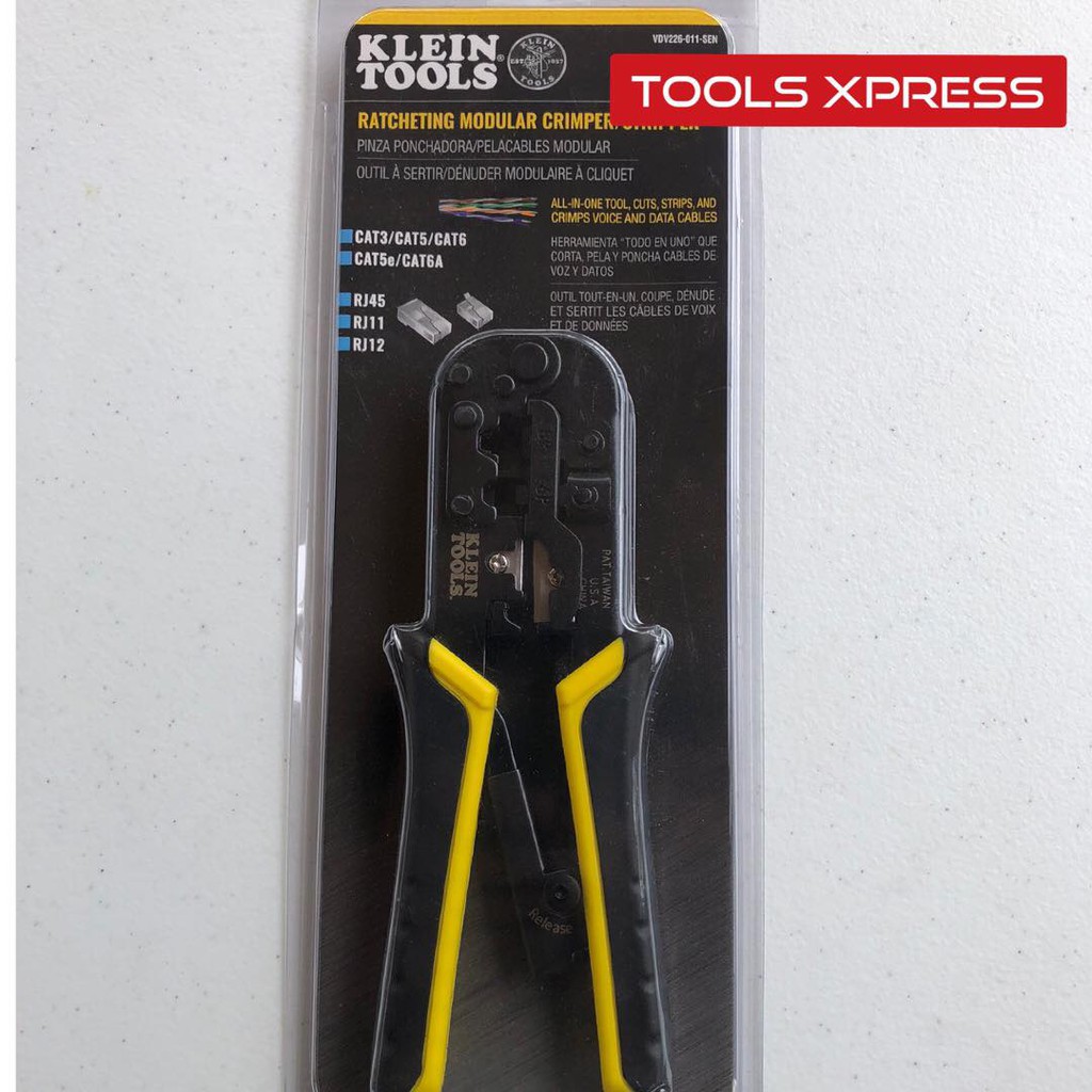 Klein Tools Ratcheting Modular Crimper/Stripper Shopee Philippines