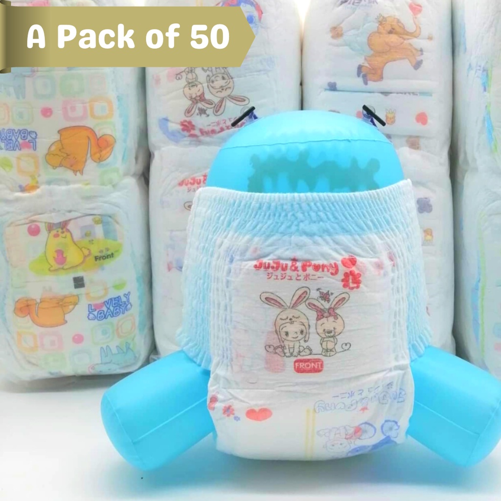 Littleones Korean Diaper pants RANDOM DESIGN One Pack by 50 Pieces ...