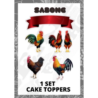Cockfight Sabong Theme Birthday Cake Topper Print In High Glossy Photo Paper Shopee Philippines