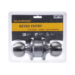Sunrise stainless door knob. s/s 587,s/s588 door knob Lock set #6