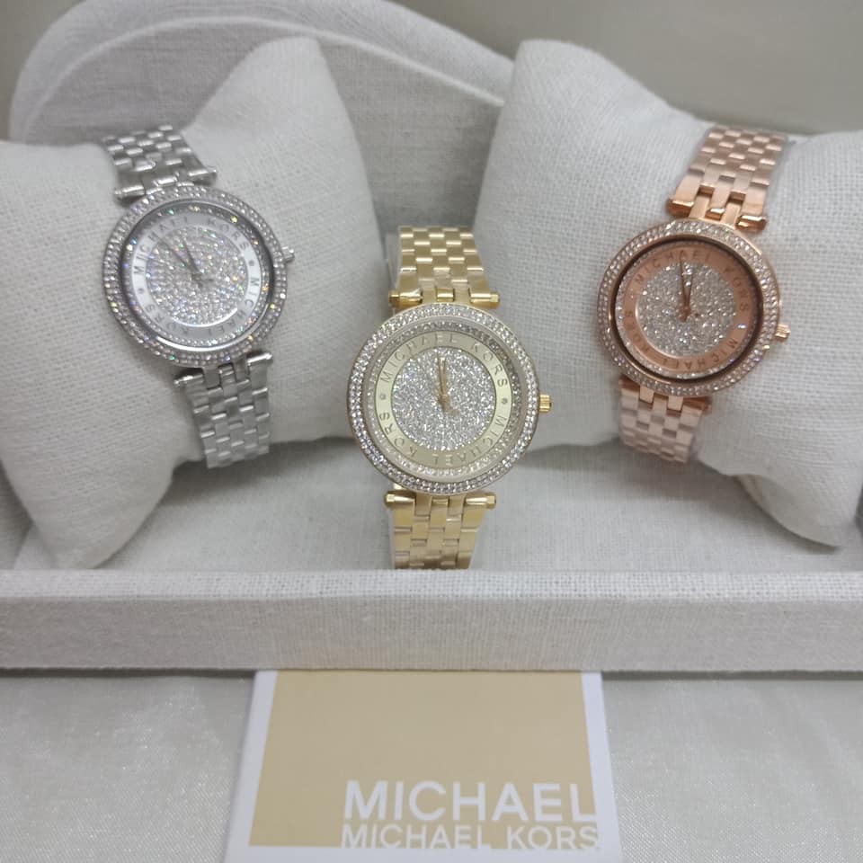 michael kors watch with stones