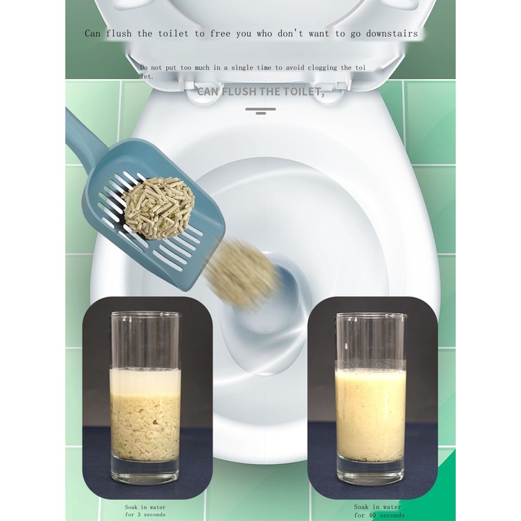 Tofu cat litter deodorant dustfree green tea tofu sand activated