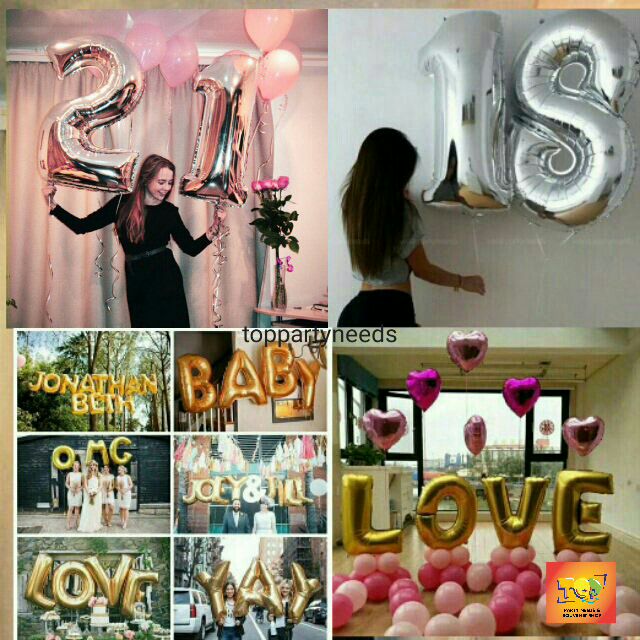 where to get big letter balloons