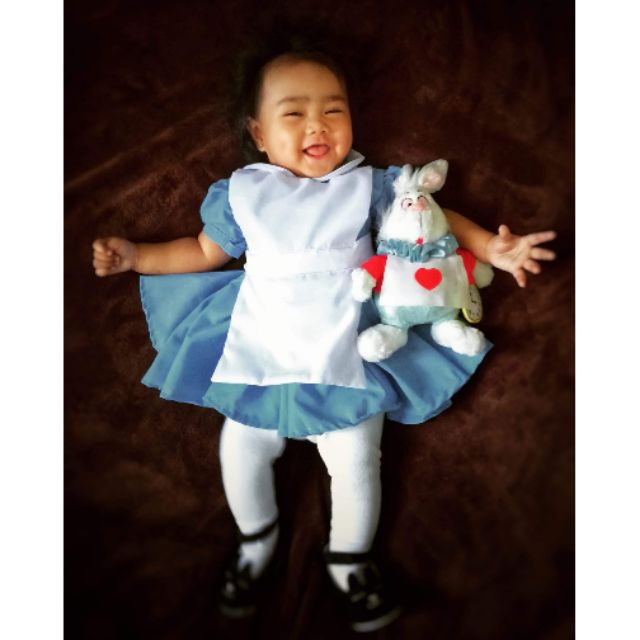 alice in wonderland white rabbit baby costume