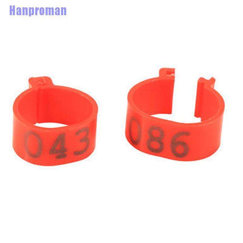Hm 100X 16Mm Clip On Leg Band Rings For Chickens Ducks Hens Poultry Large Fowl #6