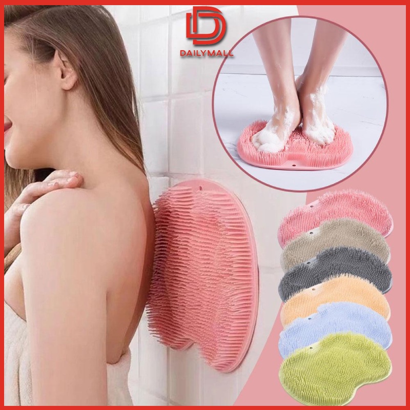 Massage Shower Mat Non Slip Bathroom Exfoliate Foot Back Scrubber Multifunction Shopee Philippines