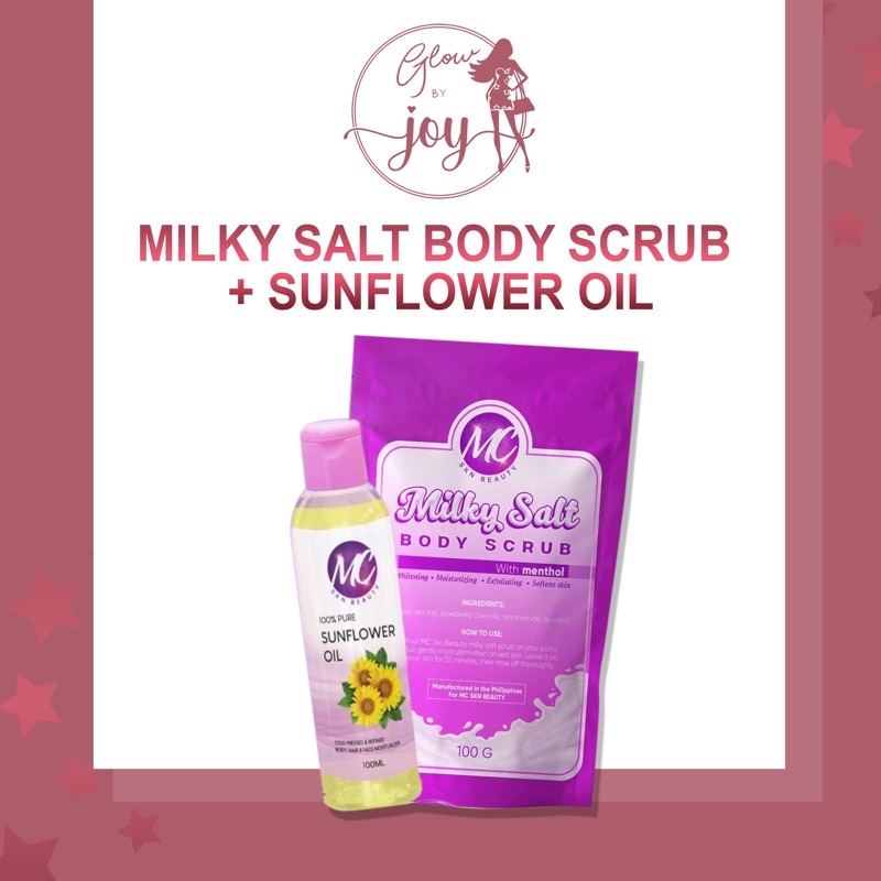 MILKY SCRUB and SUNFLOWER OIL Shopee Philippines