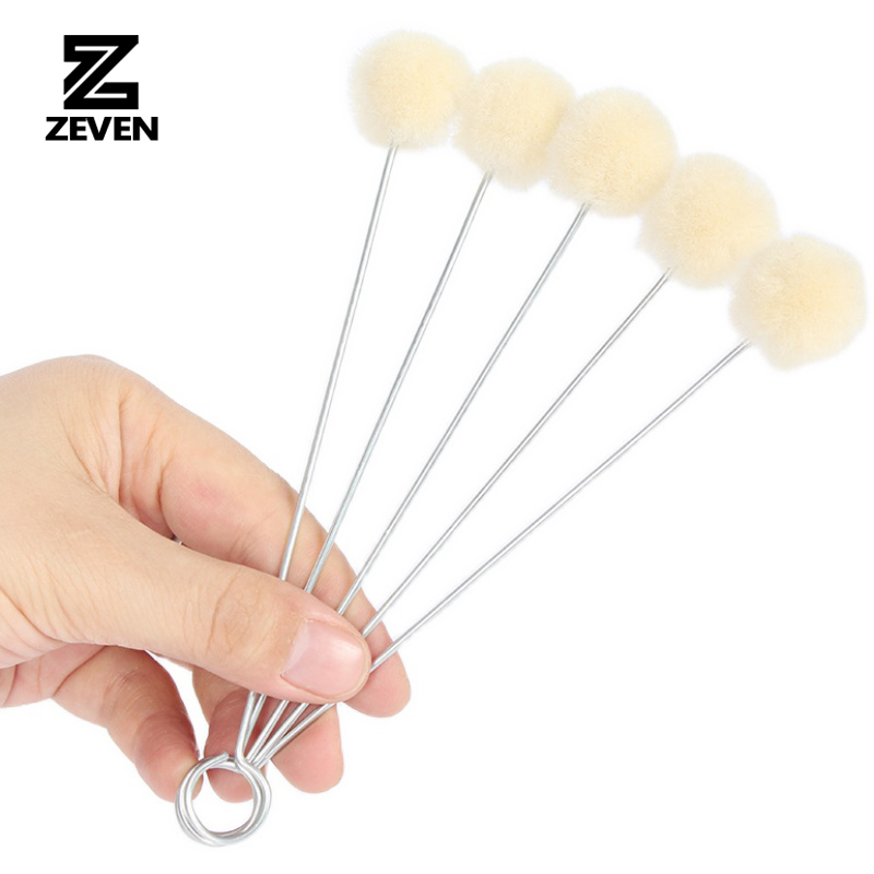 20Pcs Wool Daubers Assisted Dyeing Wools Ball Brush Leather Tool Accessories 