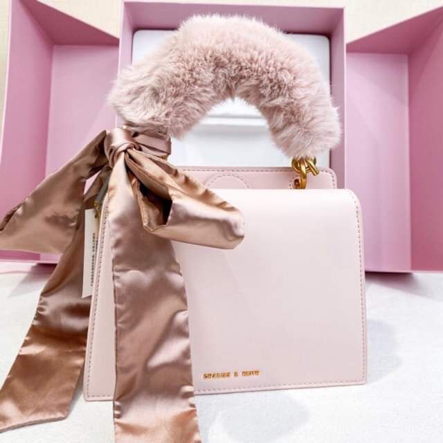 charles and keith pink bag