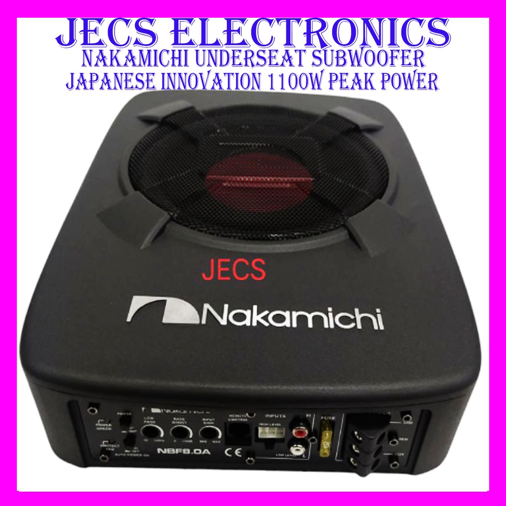 NAKAMICHI UNDERSEAT SUBWOOFER /JAPANESE INNOVATION 1100 WATTS PEAK