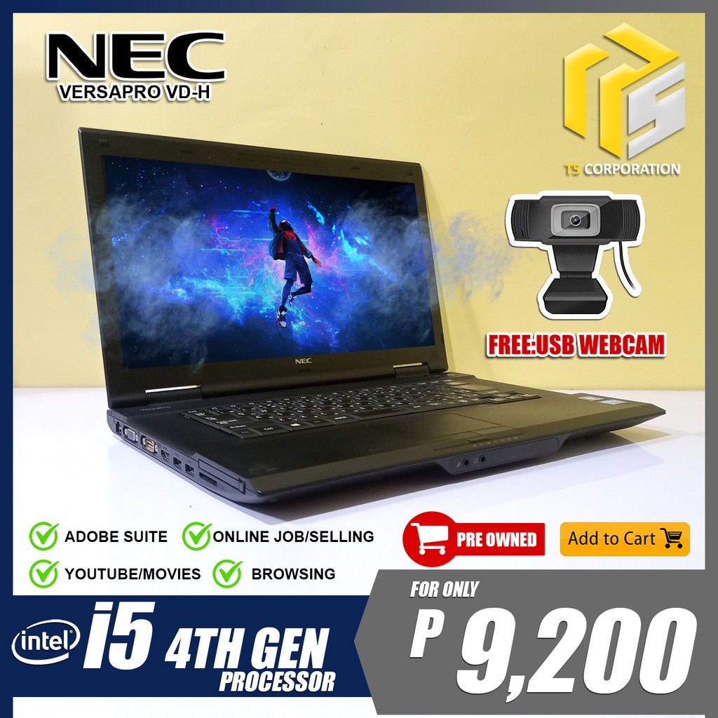 laptop-nec-vd-h-core-i5-4th-gen-2-60ghz-4gb-320gb-dvd-shopee-philippines