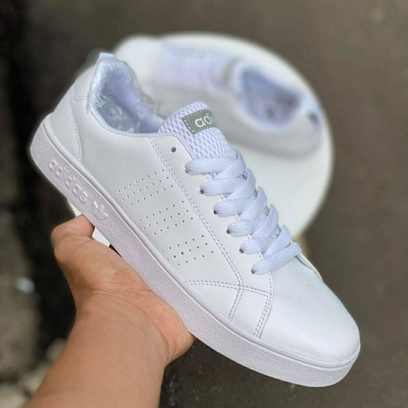 Adidas NEO ADVANTAGE WHITE BLACK SIZE 37-44 | Shopee Philippines