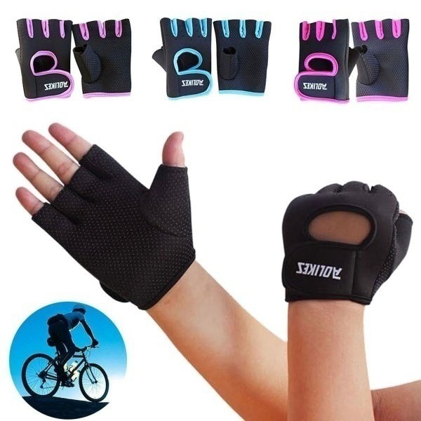 Womens Mens Sports Gloves Fitness Gym Exercise Weight Lifting Workout Gloves