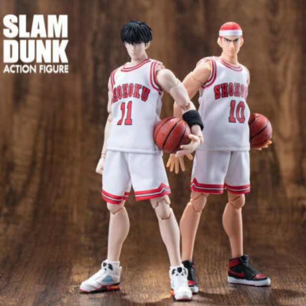 Dasin Model Slam Dunk - Team Shoku White Jersey - Sakuragi - Rukawa 