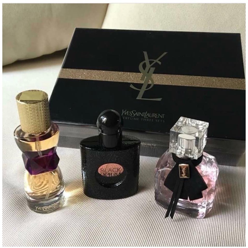 Yves Saint Laurent For Women Mini Perfume Gift Set Ysl Women 3 In 1 Set  30Mlx3 Alentine's Day | Shopee Philippines
