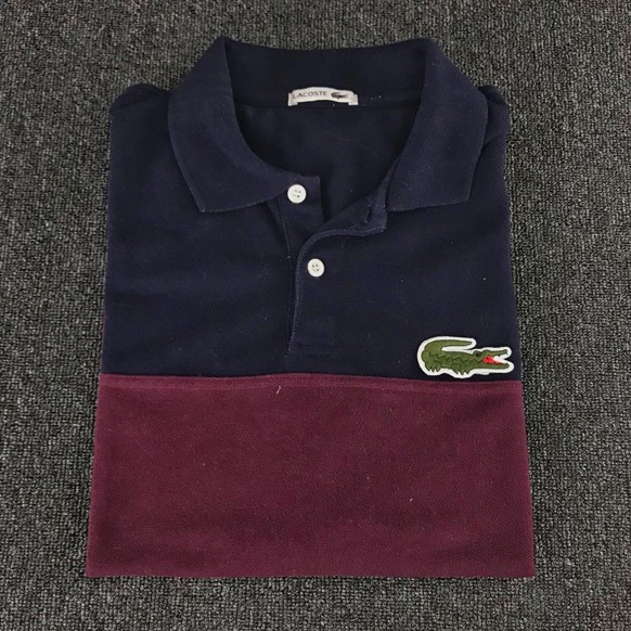 lacoste big logo polo