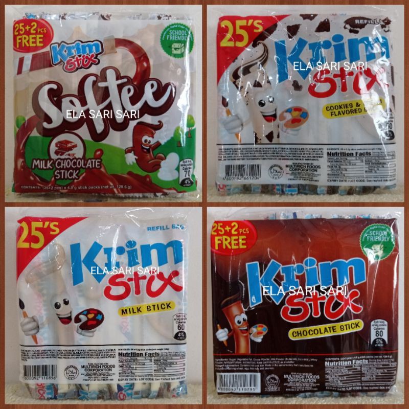 KRIM STIX Chocolate Cookies Cream Milk Milk Chocolate KRIM STIX Chocolate Cookies Cream Milk Milk Chocolate