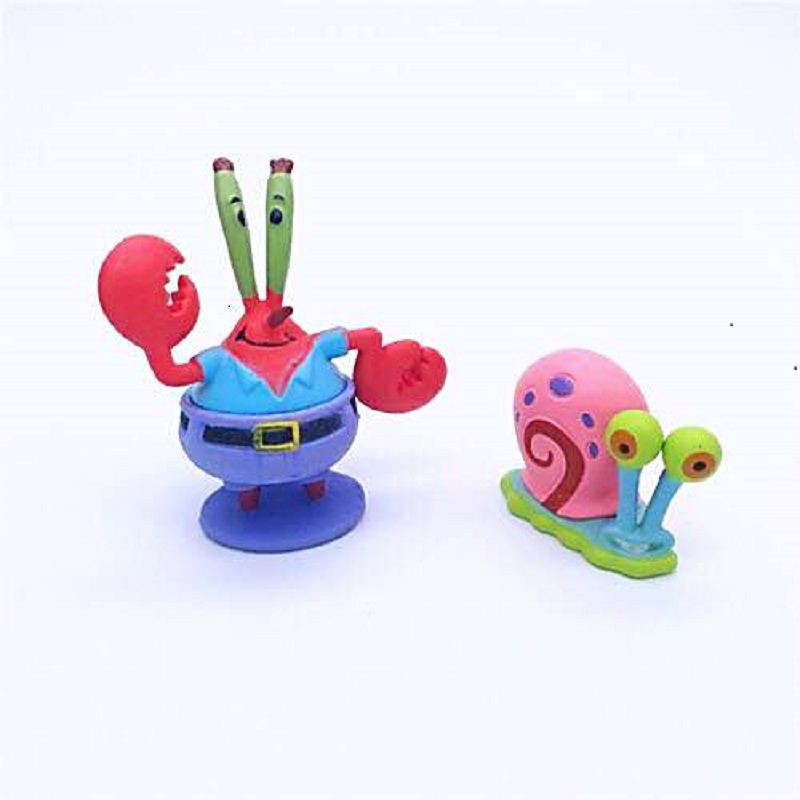 6pcs Set SpongeBob Squarepants Patrick Star Squidward Tentacles PVC Figure Toys 