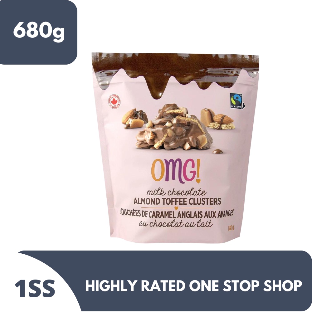 OMG! Milk Chocolate Almond Toffee Clusters 680g Shopee Philippines
