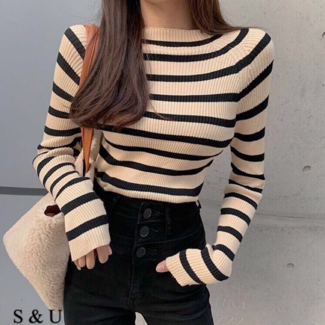 Knitted tops longsleeve for her freesize s to l | Shopee Philippines