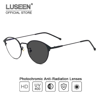 LUSEEN Photochromic Anti Radiation Eyeglass for Man and Woman Anti Blue Ray Eye Glasses UV400