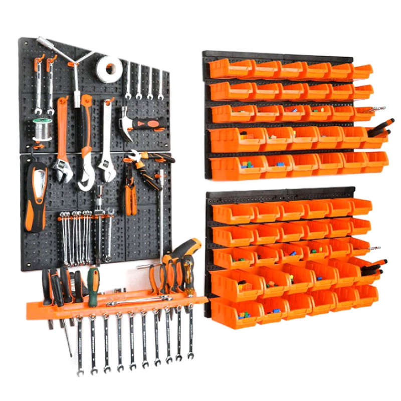 Garage Wall Tool Rack Pegboard Shelf Organiser Holder Mounted Fixed Includes 24 Assorted Hooks Ideal For Home Shed Work Or Ee Philippines - Tool Organizer Wall Mount