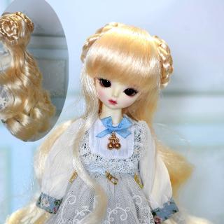 Curly Hair Wig Hairpiece 30cm For 1/3 1/4 BJD for Lolita Doll for SD DIY 
