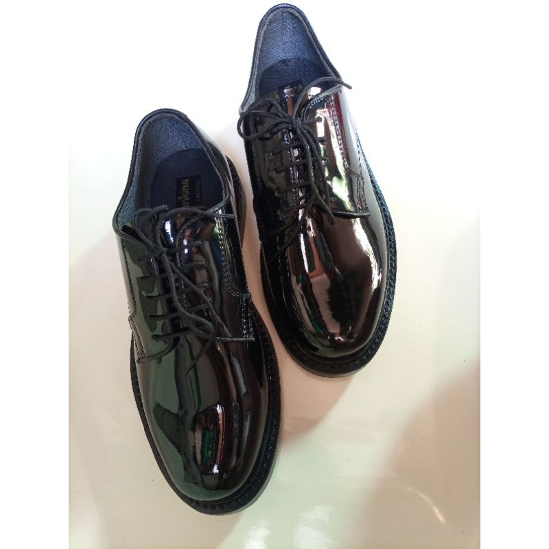 Wet look Charol/duty shoes for MEN | Shopee Philippines