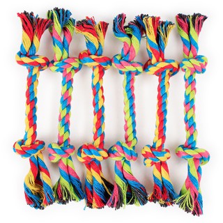 [Crazy Pet]Pet Rainbow Cotton Bite Rope Colorful Bite Resistant Dog Toy High Quality 3 Sizes #4