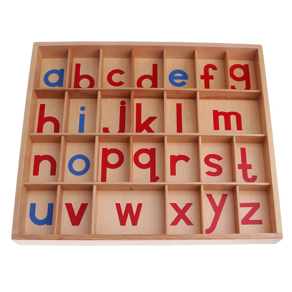 Movable Alphabets Box Letters Wooden for Kids Educational Montessori ...