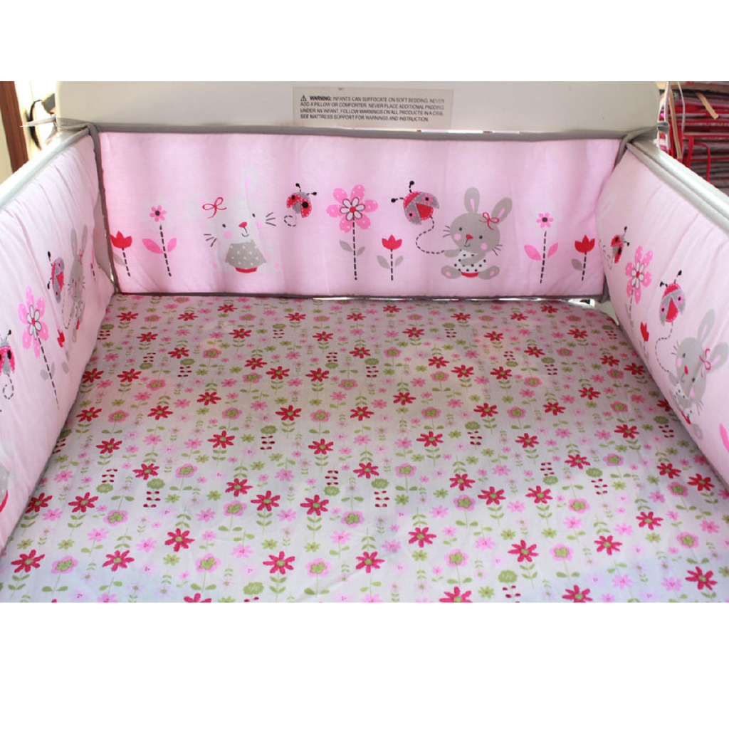 4pcs Rabbit Baby Infant Cot Crib Bumper Safety Protector Shopee