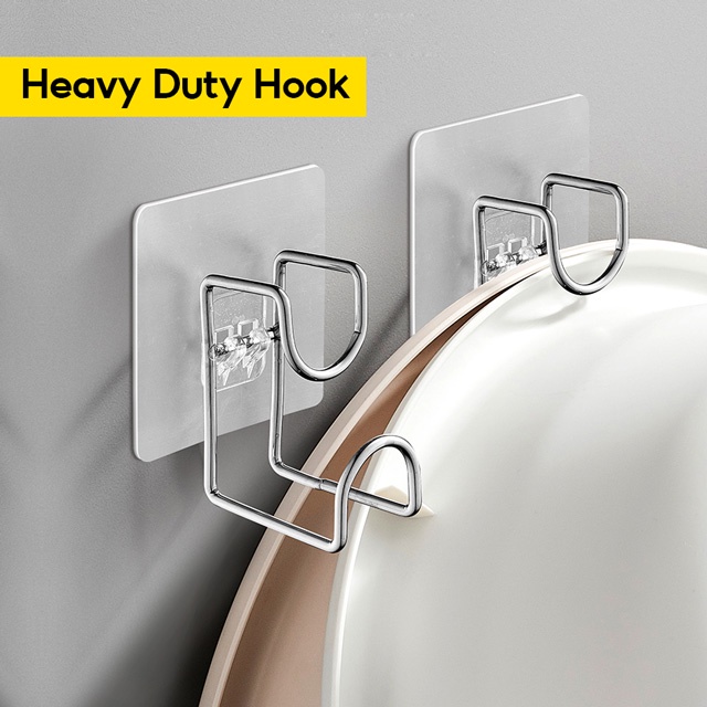 (COD) Strong Stainless Steel Washbasin Hook, Bath Tub Holder Shelf