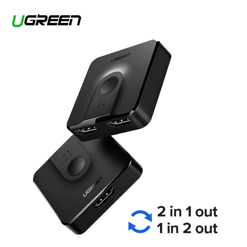 Ugreen HDMI Splitter Bi-Direction 4K HDMI Switcher Adapter 2in1out ...