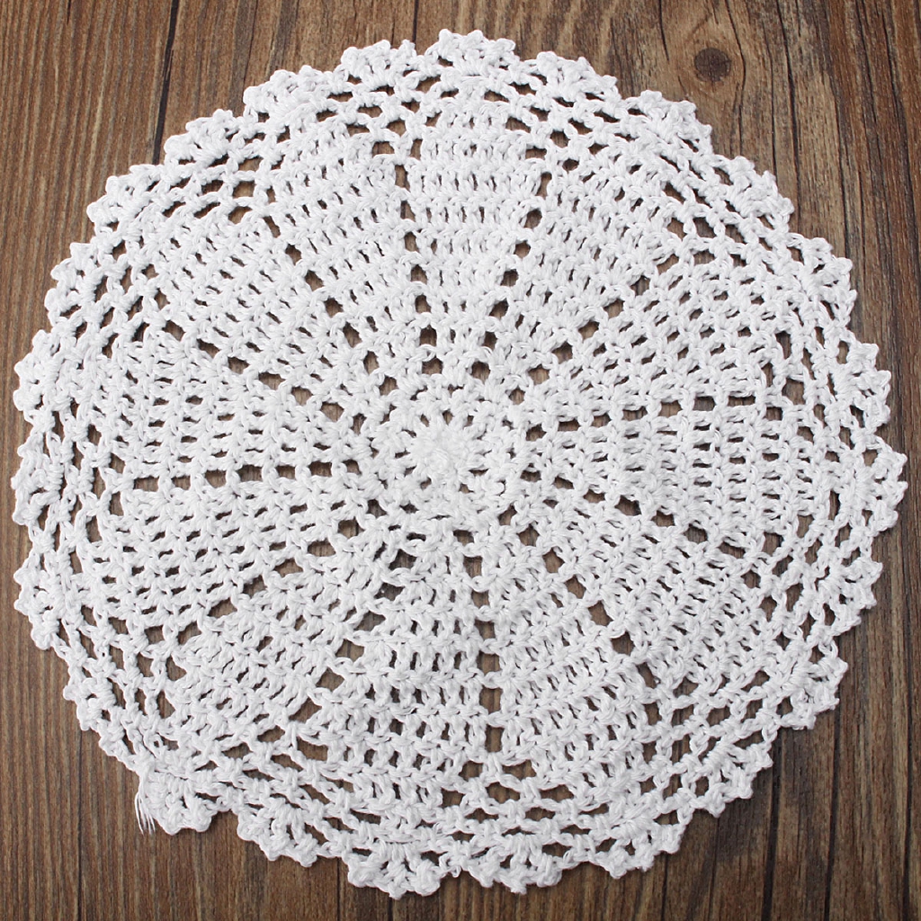 hand crochet new cotton  doily 8/"