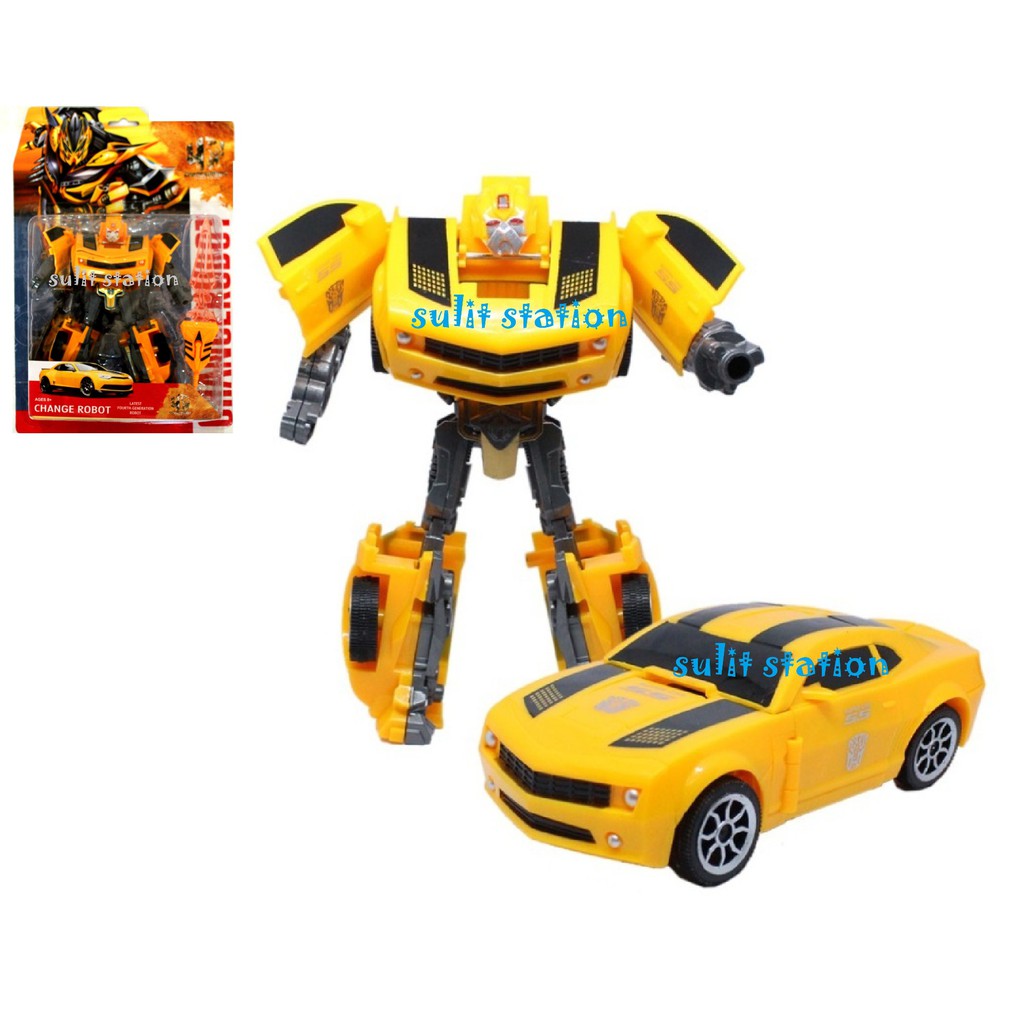 yellow transformer autobot