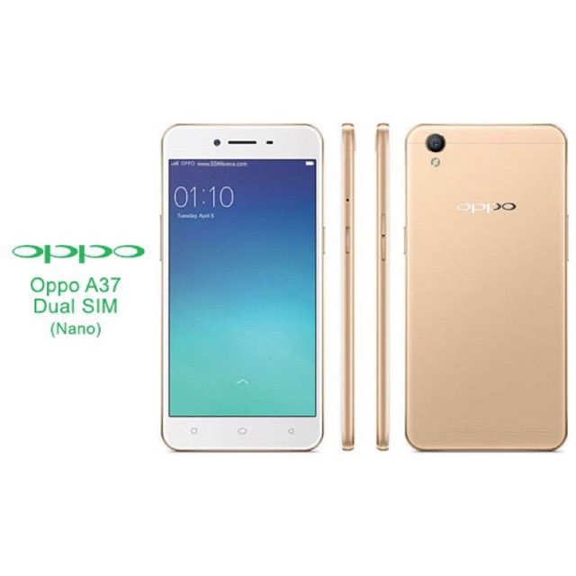 Original Oppo A37 Smartphone With Case And Tempered Film