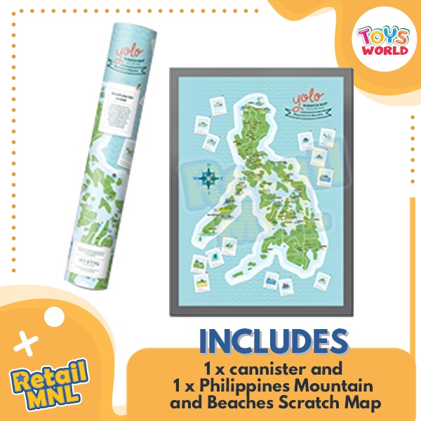 Retailmnl YOLO Mountains and Beaches Edition Philippine Travel Scratch