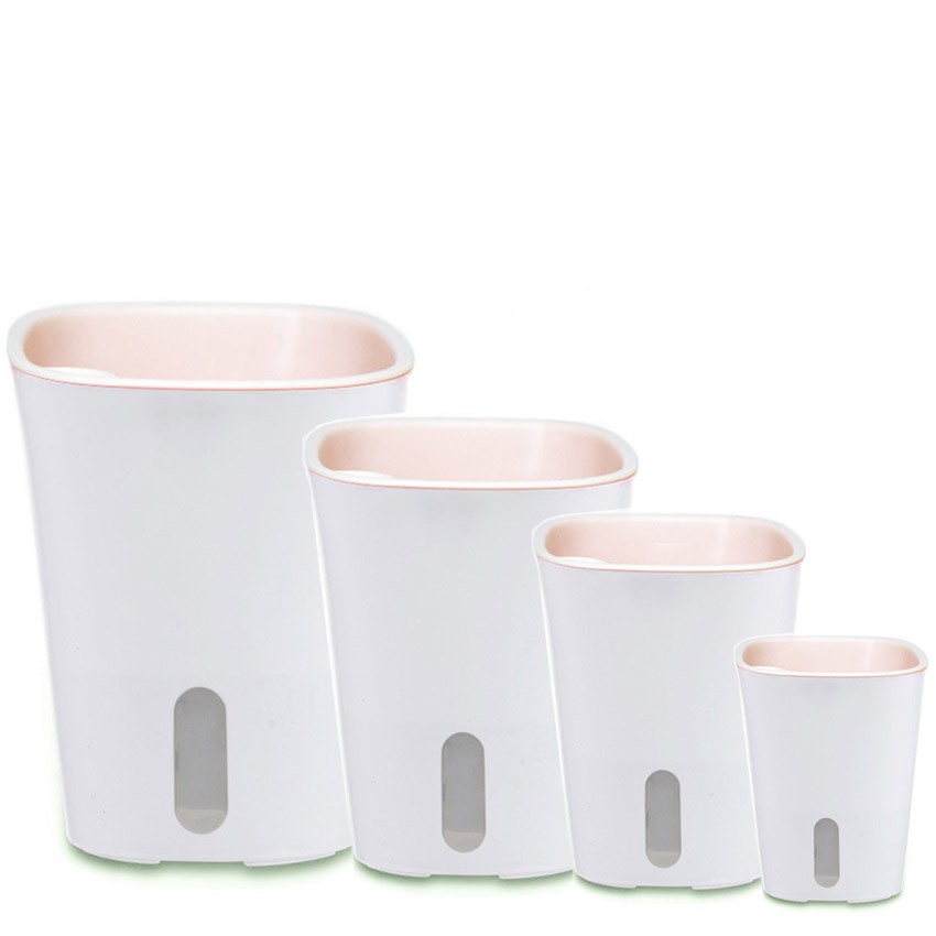 Self Watering Planter Flower Pots Home Garden Decor Automatic Suction Visible Shopee Philippines