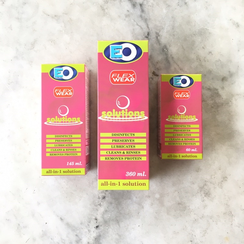 EO Flex Wear Solution ORIGINAL 145ML Contact Lens Solution Shopee