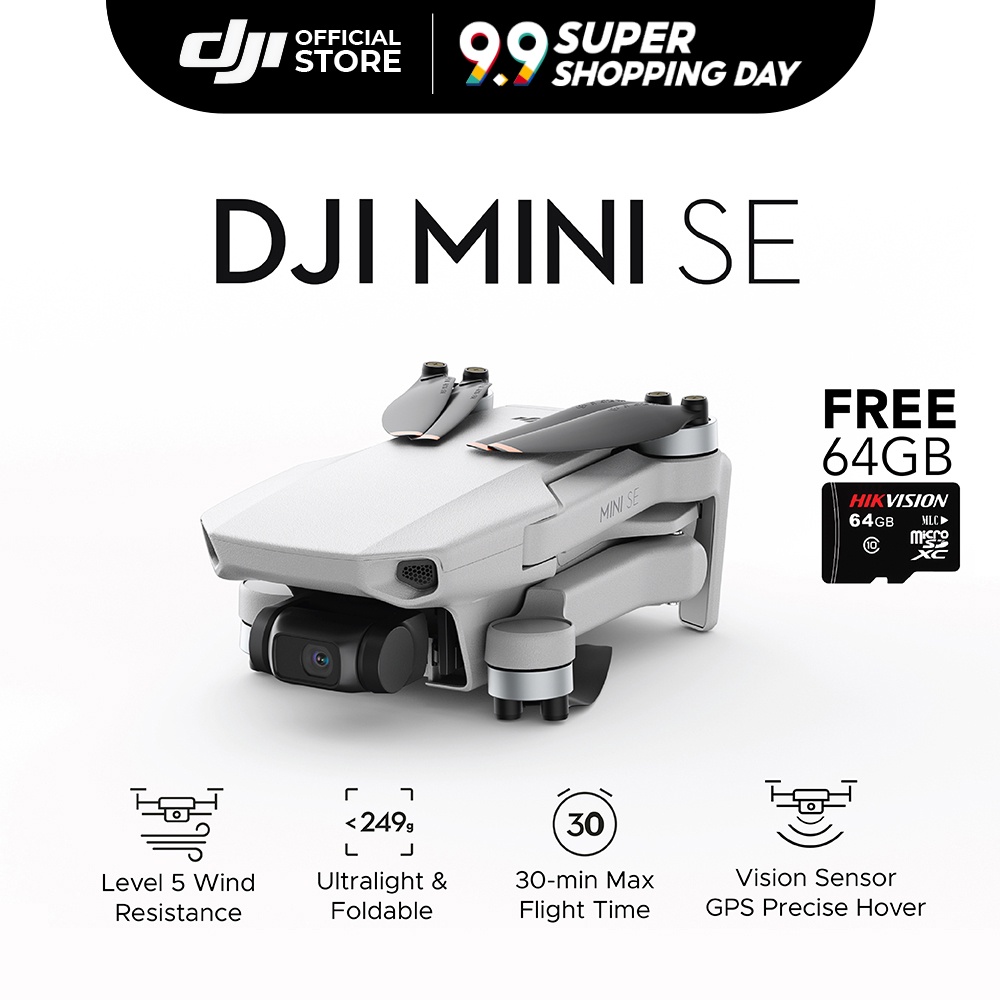 DJI Mini SE Drone + FREE 64GB SD CARD 4km HD Video Transmission Single/Fly More Combo