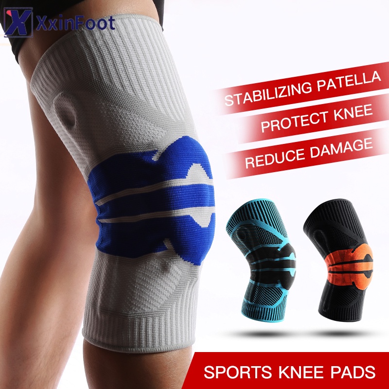 1Pcs Sports Knee Support Pad High Compression Silicone Gel Pad Knee ...