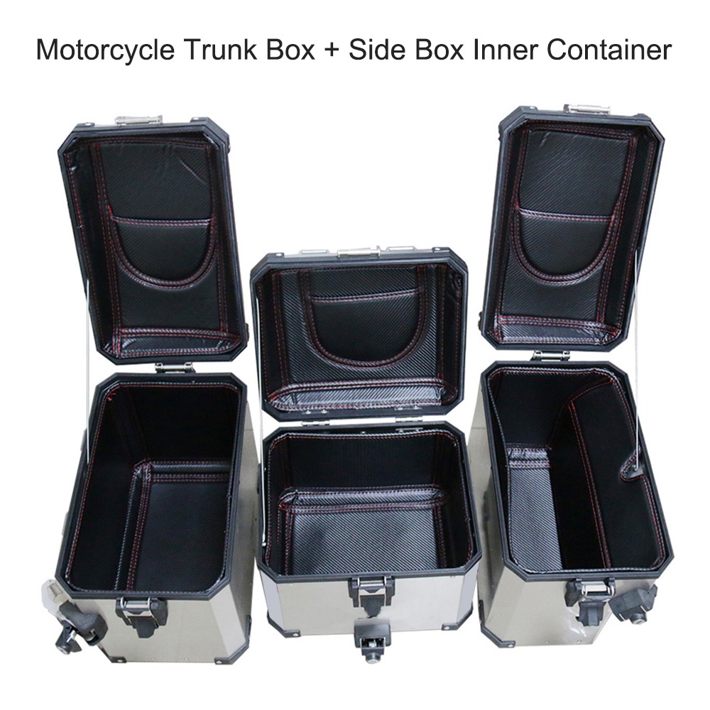Motorcycle Trunk Tail Box & Side Box Leather Motorcycle Trunk Side