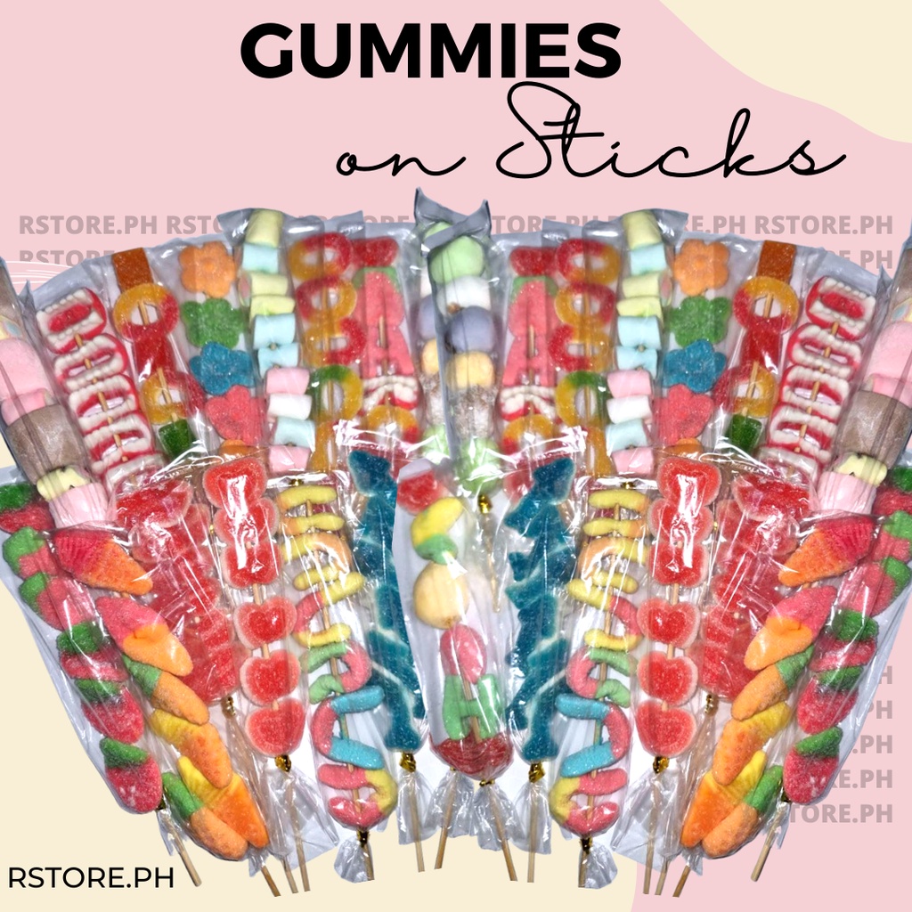 GUMMIES ON STICK // MARSHMALLOWS ON STICK (MALLOWS, GUMMIES, GOODIES